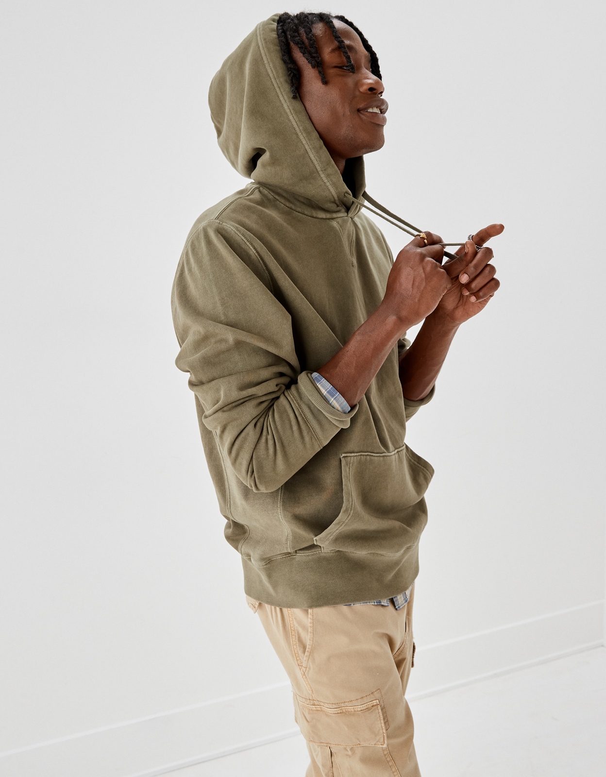 Shop AE Super Soft Fleece Icon Zip-Up Hoodie online | American Eagle  Outfitters