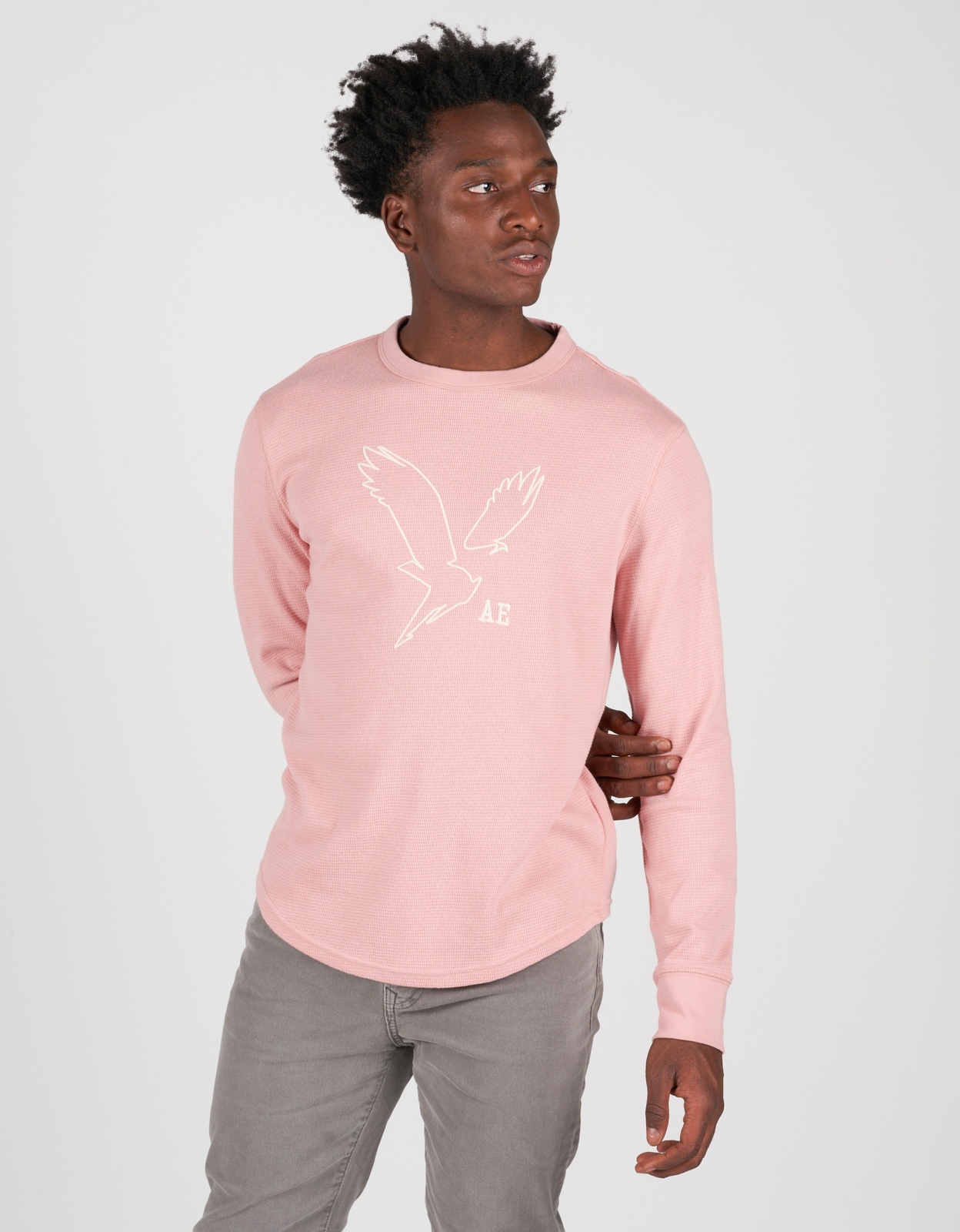 pink long sleeve thermal