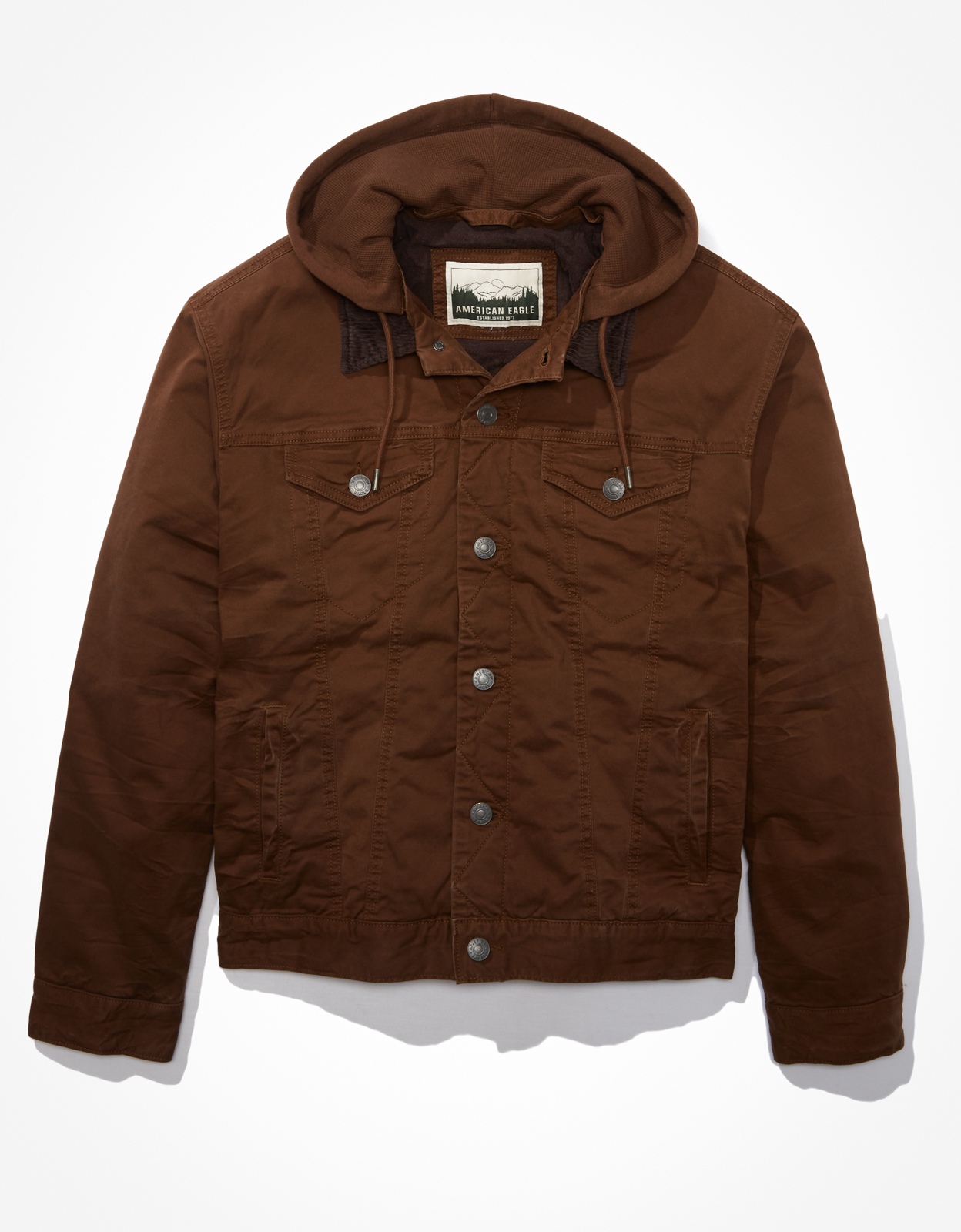 Shop AE Hooded Twill Jacket online | American Eagle Outfitters