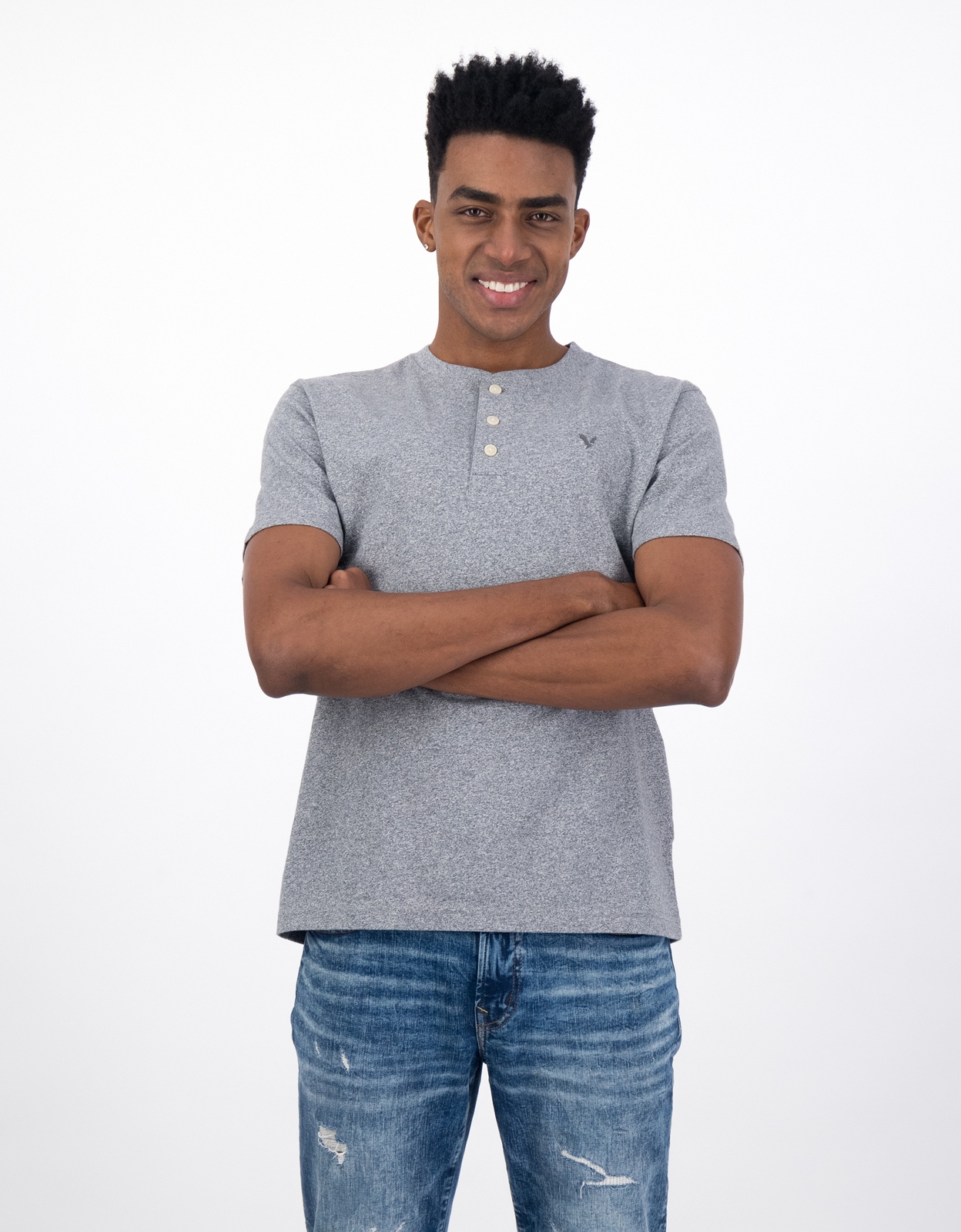 Shop AE Henley T-Shirt online | American Eagle Outfitters KSA