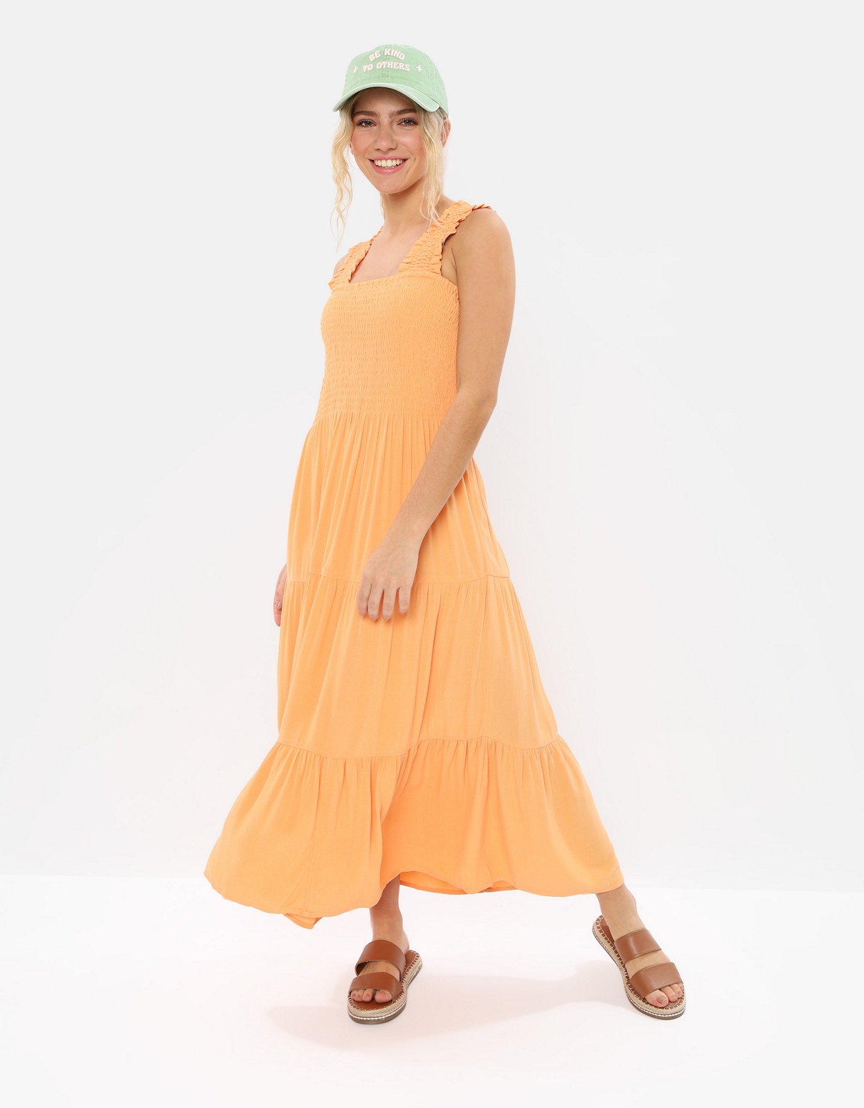 Shop Aerie Smocked Midi Dress online