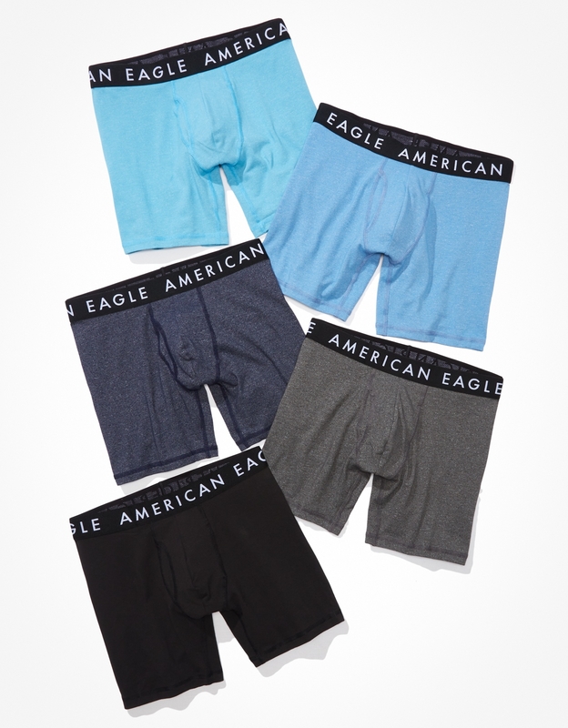 Shop AEO Solid 6 Classic Boxer Brief 5-Pack online