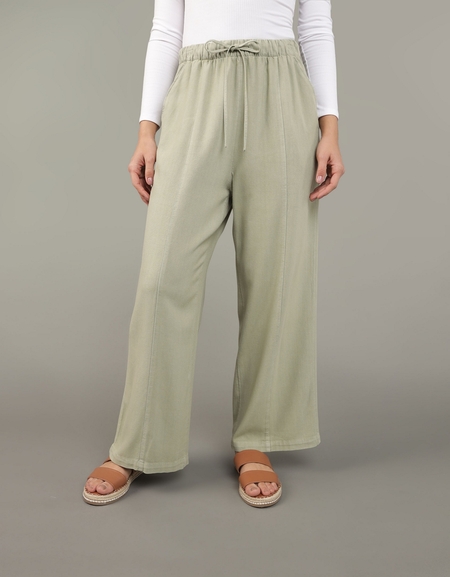 AMESI pantalonetas de mujer elegante High Waist Ribbed Knit Flare Leg Pants  (Color : Mint Green, Size : XS) price in Saudi Arabia,  Saudi Arabia