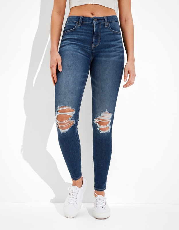 Shop AE Dream Ripped High-Waisted Jegging online