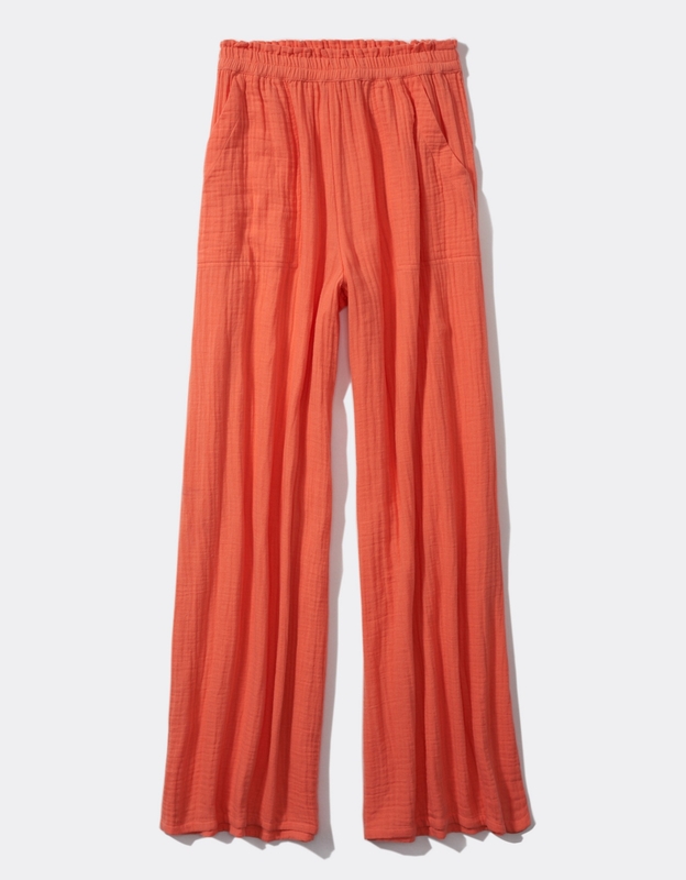 aerie, Pants & Jumpsuits, Nwot Aerie Offline Glossy High Waisted Legging  Cabin Feaver Rust Red Orange Co